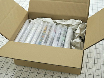 キャンバスプリント 外箱にまとめた状態